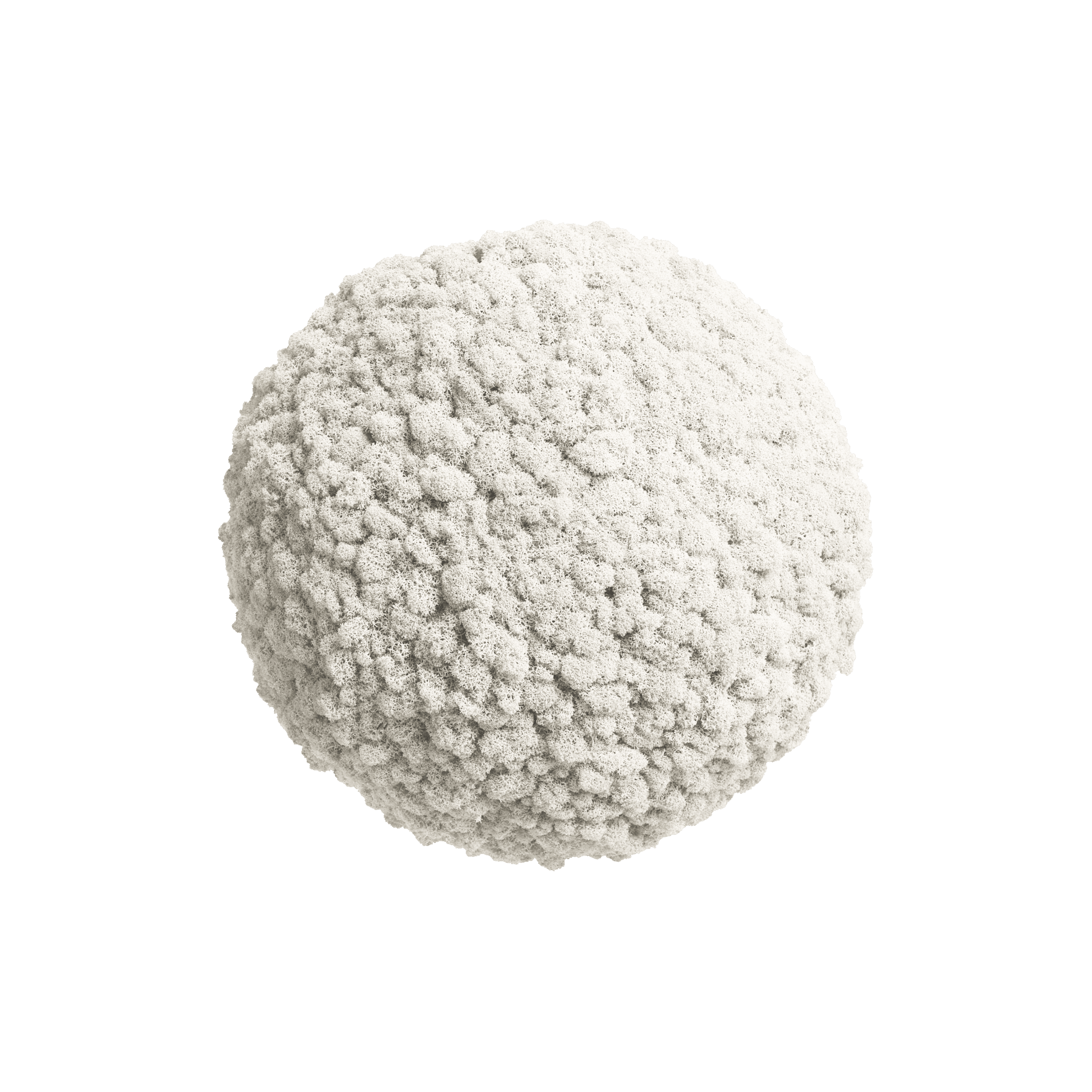 Stunning colored moss element Polarmoss Sphere in Lichen 01 Polarmoss Sphere. Round shape and colored reindeer moss interior design element. Color Lichen 01. SizeØ 37 cm (14