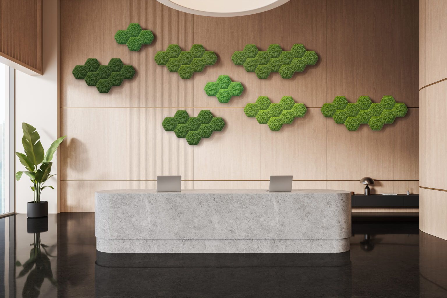 Polarmoss MOSSaic Wall - Light (rendering)
