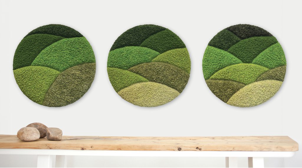Unity acoustic moss wall art by Polarmoss